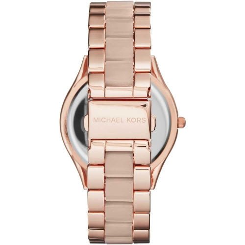 Michael Kors Ladies Slim Runway Rose Gold/Pink Watch - MK4294 - Image 2